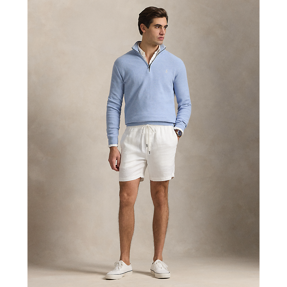 PRL Mesh-Knit Cotton Quarter-Zip Jumper/Pulover 710932304519