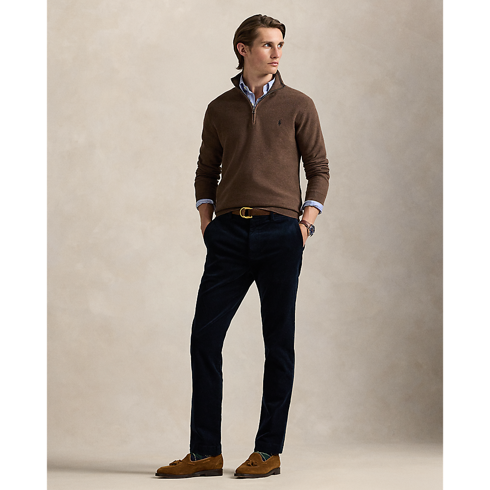 PRL Mesh-Knit Cotton Quarter-Zip Jumper/Pulover 710932304527