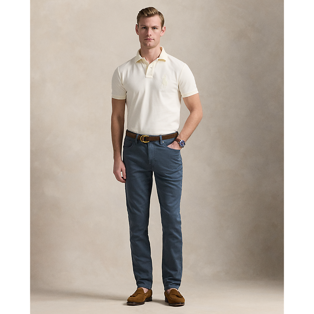 PRL Custom Slim Fit Big Pony Mesh Polo Shirt/Polo majica 710938137004