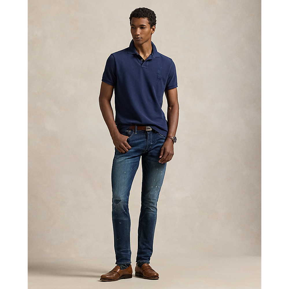 PRL Custom Slim Fit Big Pony Mesh Polo Shirt/Polo majica 710938137006