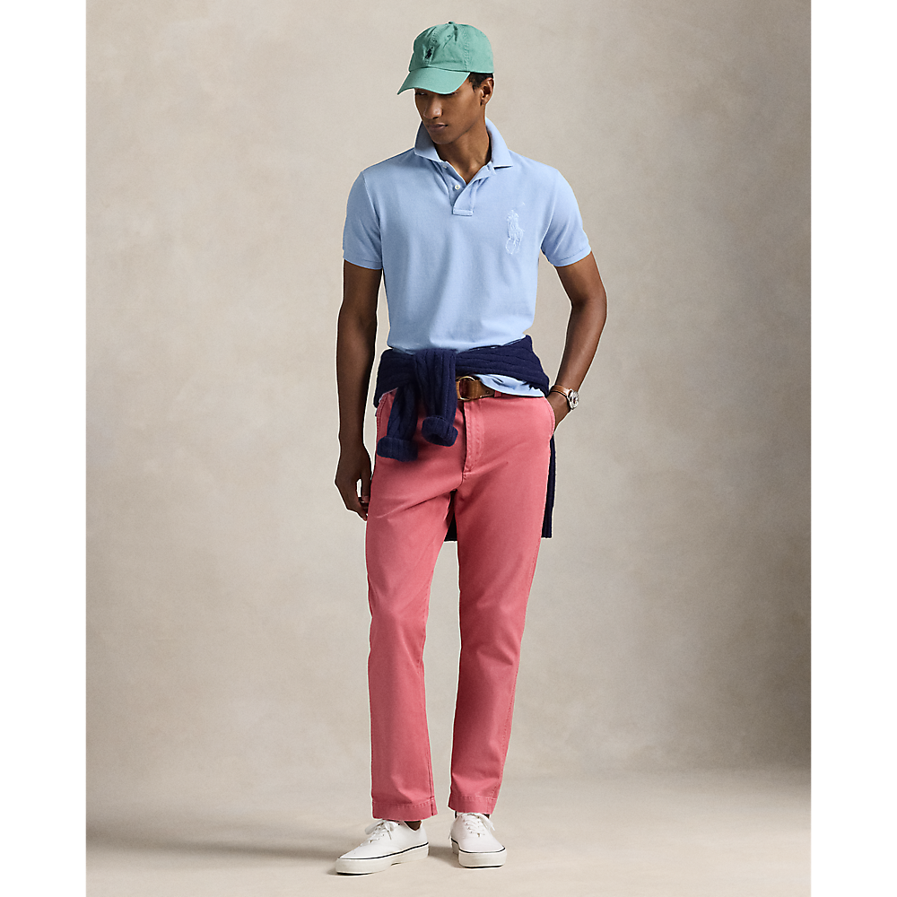 PRL Custom Slim Fit Big Pony Mesh Polo Shirt/Polo majica 710938137012