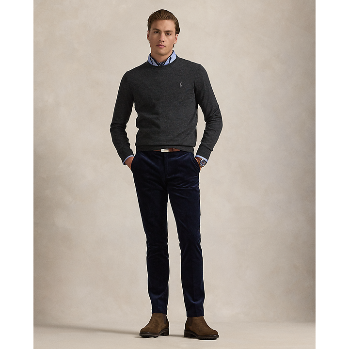 PRL Slim Fit Washable Wool Crewneck Jumper /Pulover 710946143003