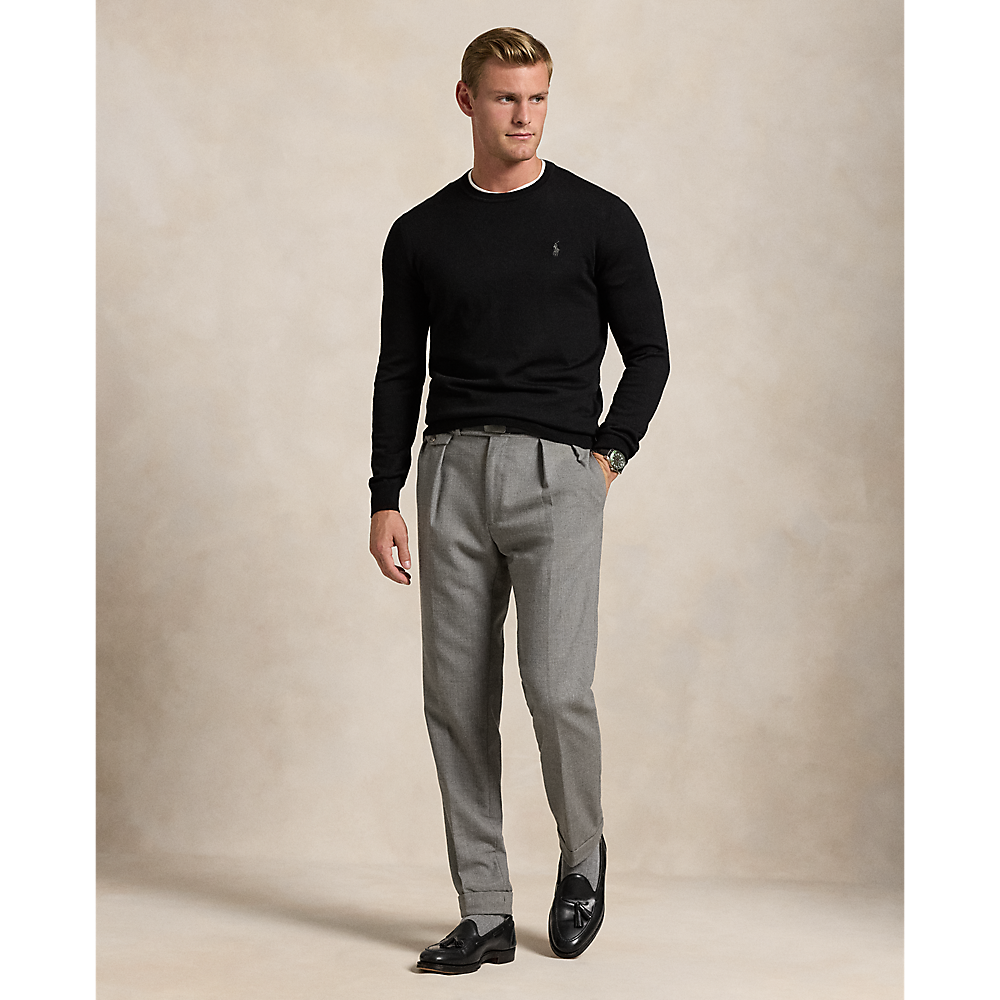 PRL Slim Fit Washable Wool Crewneck Jumper /Pulover 710946143004