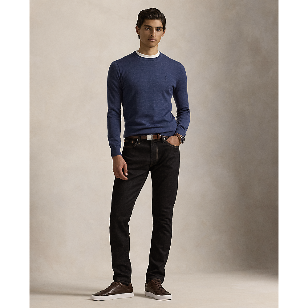 PRL Slim Fit Washable Wool Crewneck Jumper /Pulover 710946143006