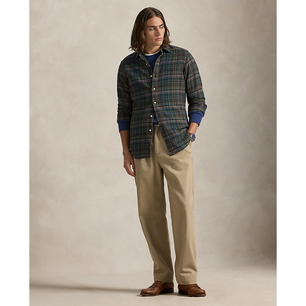 PRL Custom Fit Plaid Brushed Flannel Shirt/Košulja 710953355003