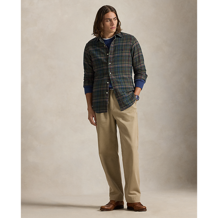 PRL Custom Fit Plaid Brushed Flannel Shirt/Košulja 710953355003