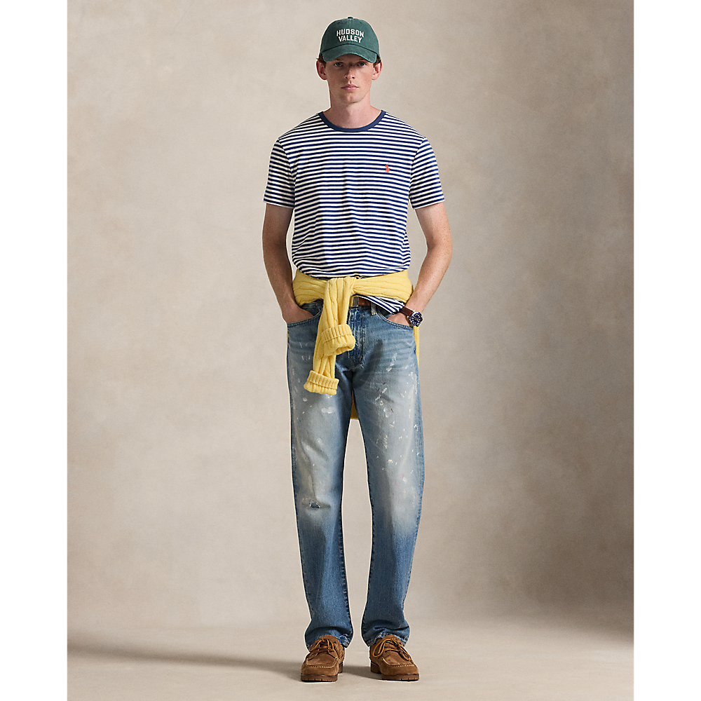 PRL Custom Slim Fit Striped Jersey T-Shirt/ Majica 710956828005