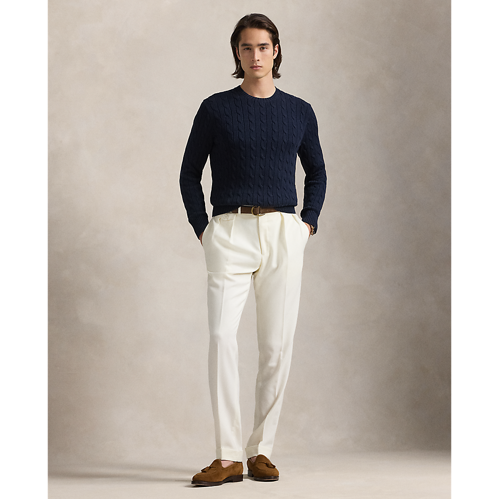 PRL Cable-Knit Cotton Crewneck Jumper/Pulover 710961151005