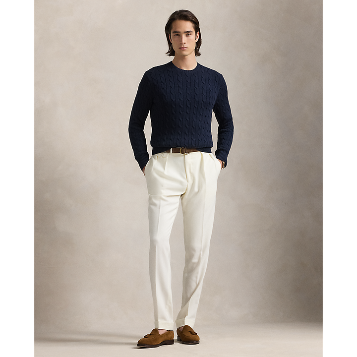 PRL Cable-Knit Cotton Crewneck Jumper/Pulover 710961151005