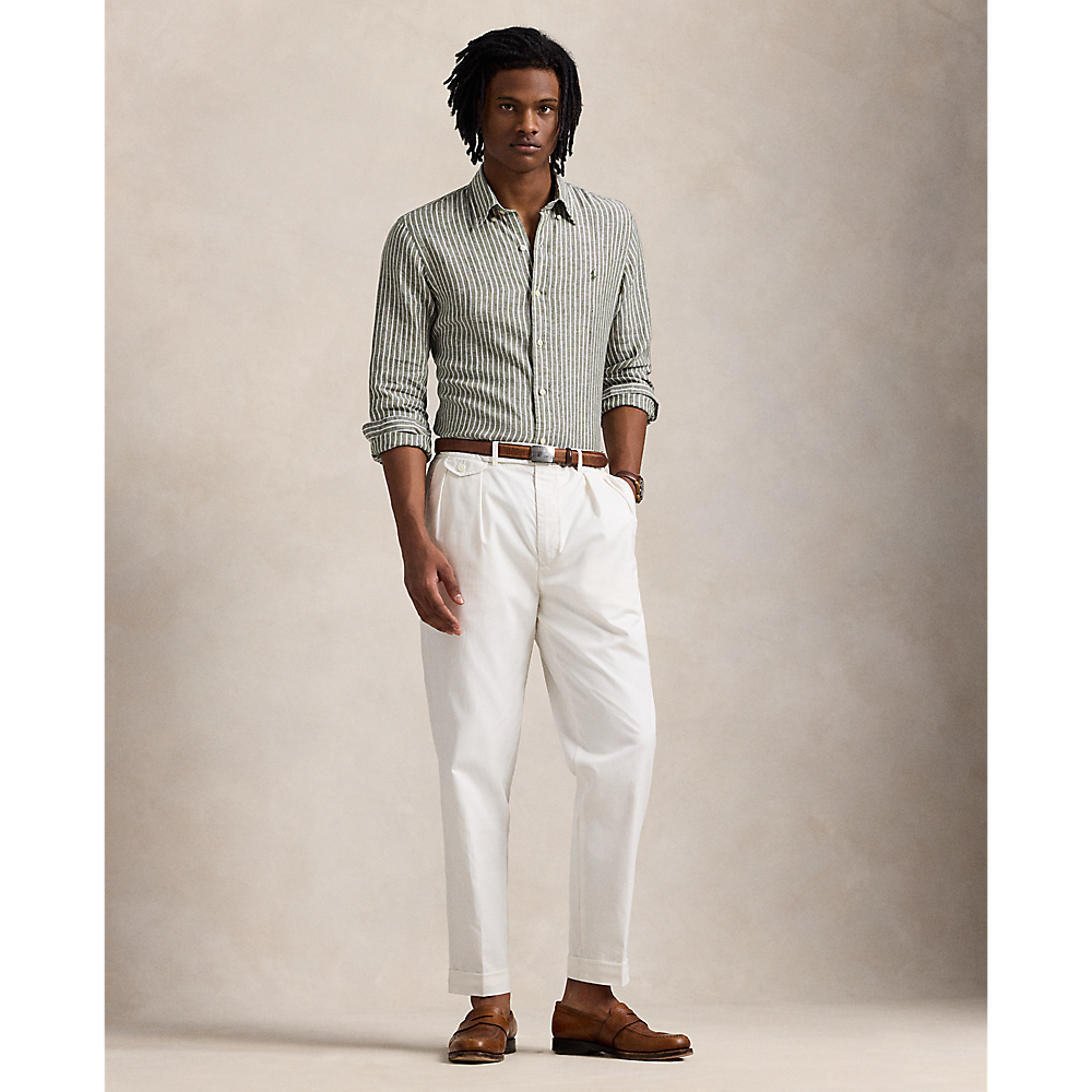 PRL Custom Fit Striped Linen Shirt/Košulja 710961264002