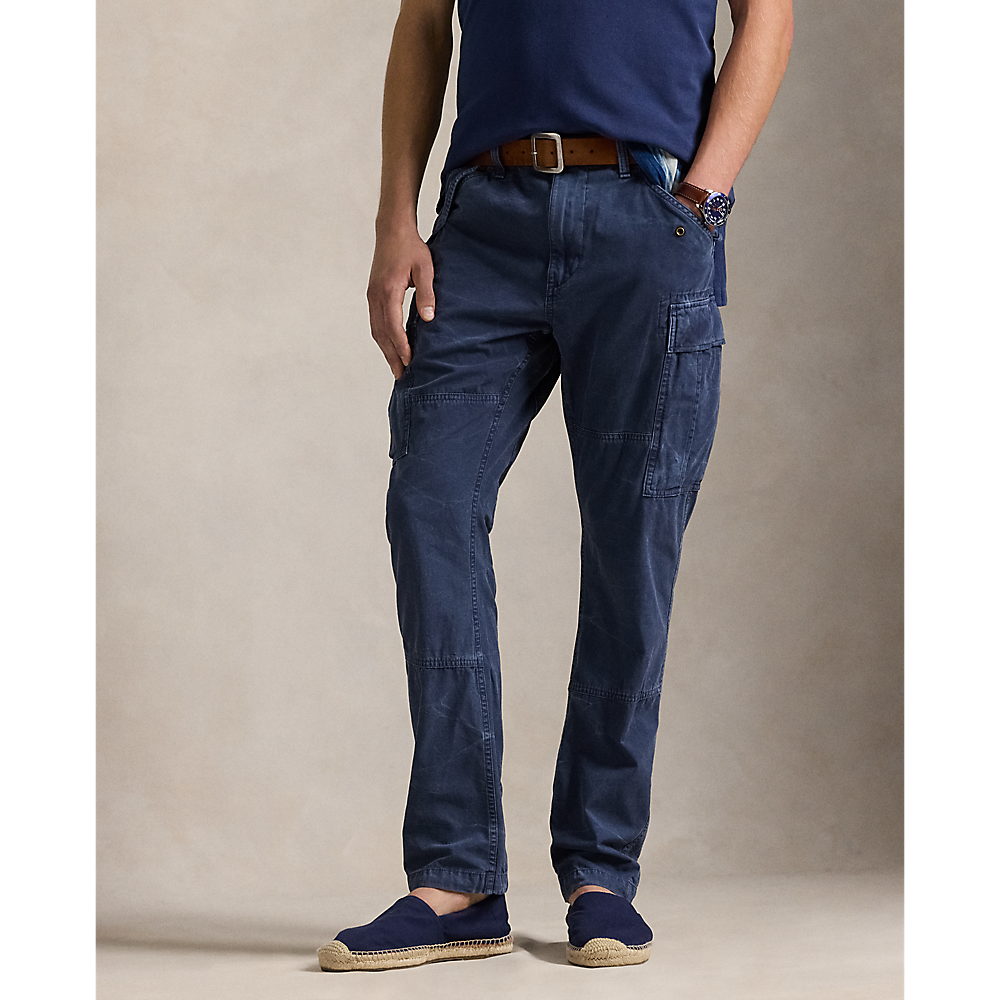 PRL  slim Fit Garment Dyed Twill Cargo Pant/Hlače 710963861001