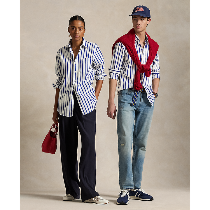 PRL Classic Fit Striped Poplin Shirt/ Unisex Košulja 710966417001