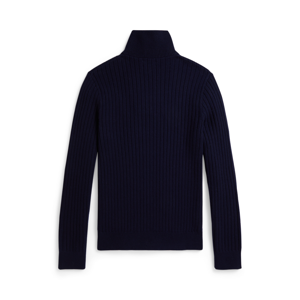 PRL Rib Knit Wool Cotton Sweater  /Pulover 710974167001