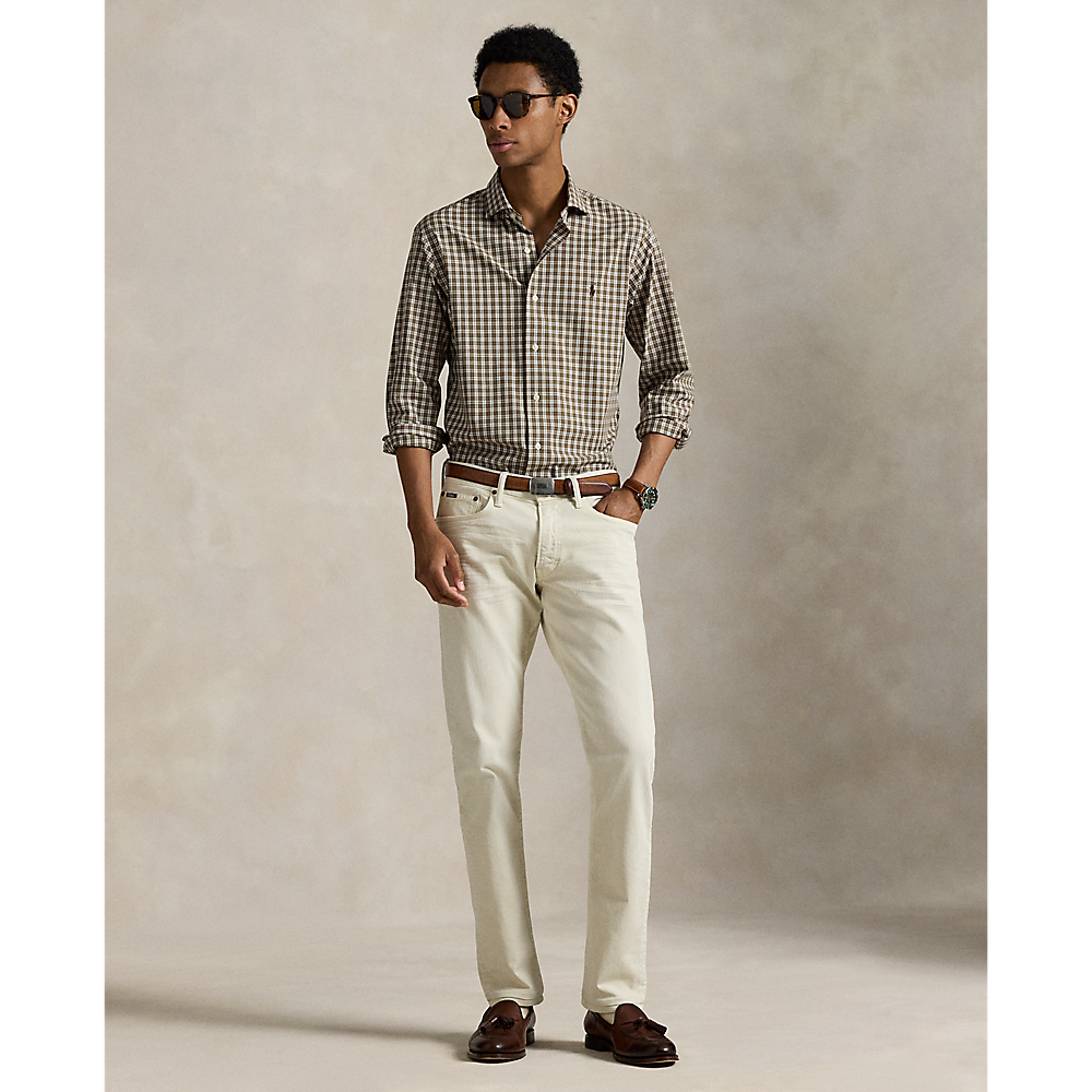 PRL Custom Fit Plaid Stretch Poplin Shirt/Košulja 710974534004