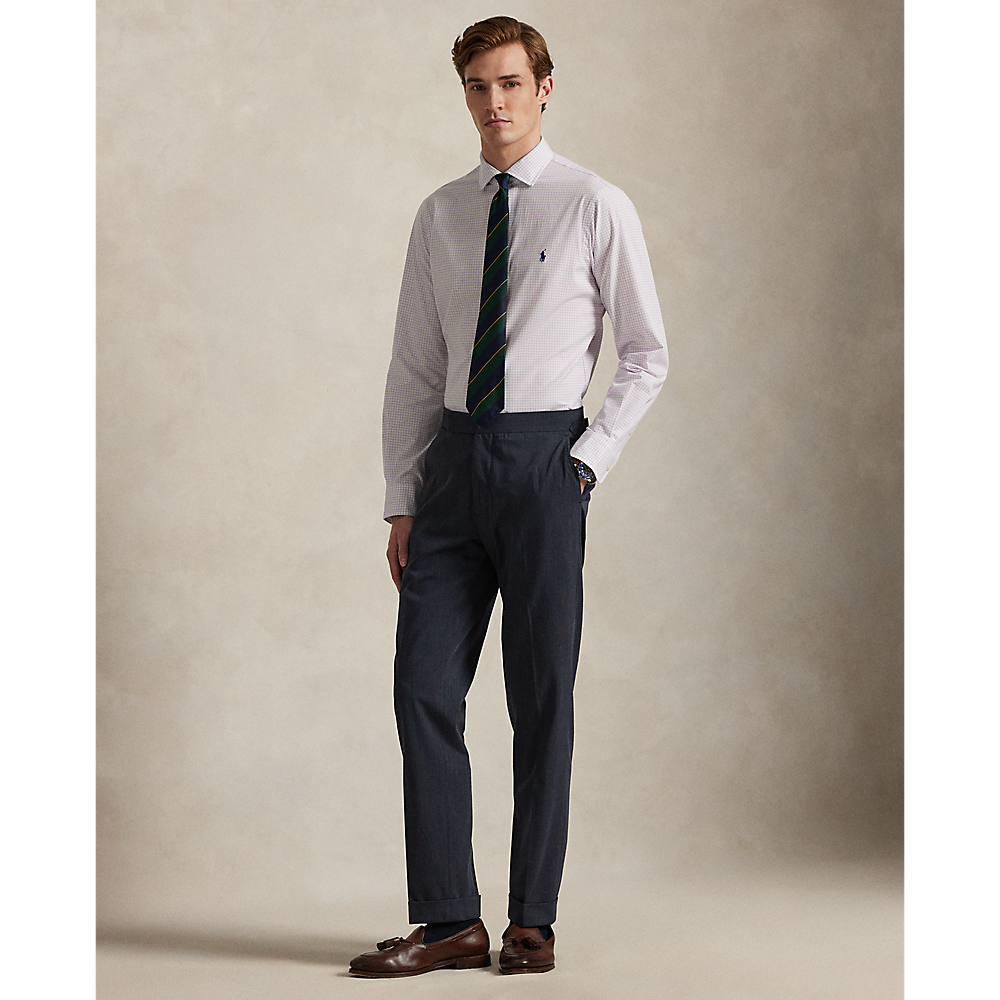 PRL Custom Fit Plaid Stretch Poplin Shirt/Košulja 710974534014