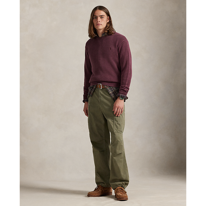 PRL Garment-Dyed Cotton Jumper/ Pulover 710981614004
