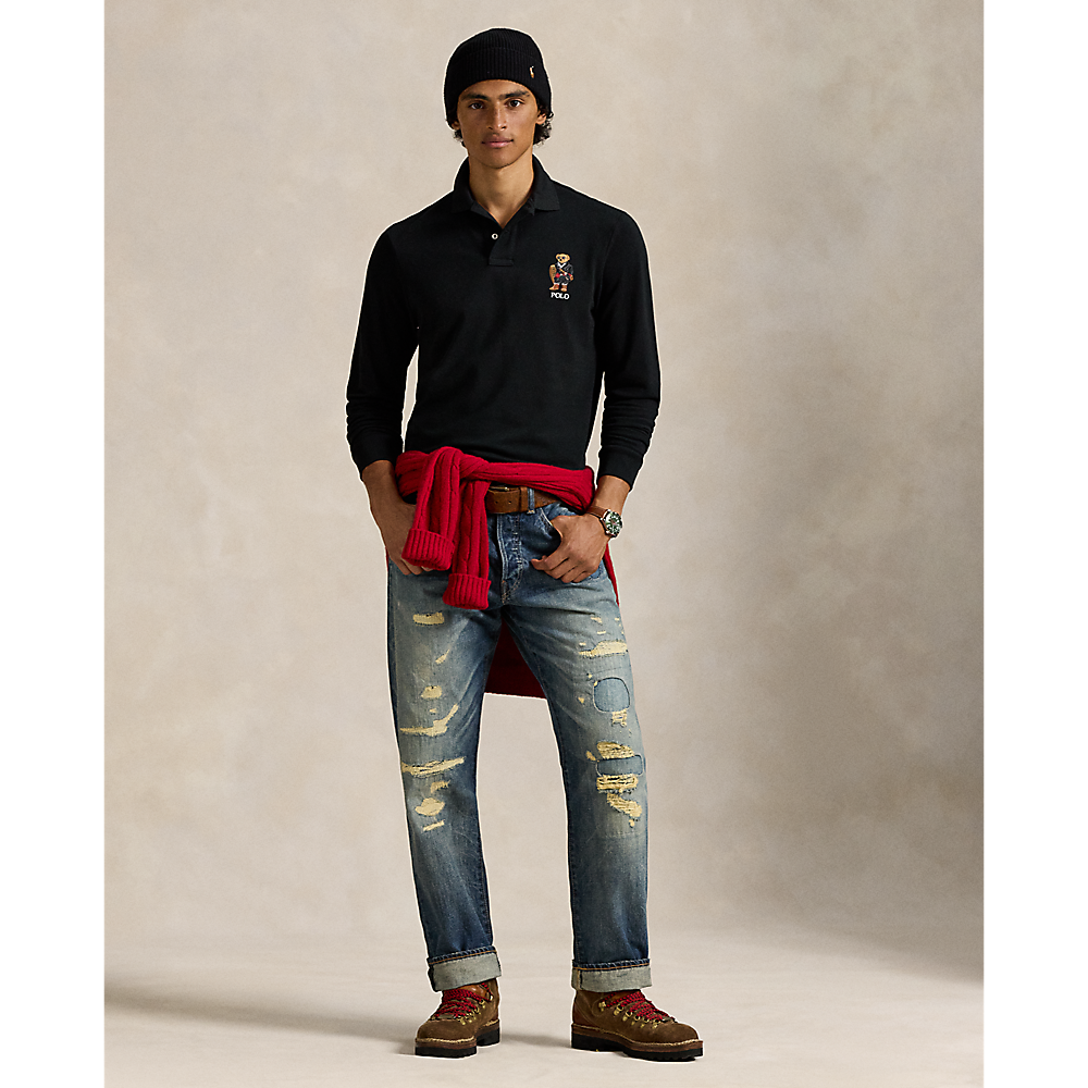 PRL Classic Fit Polo Bear Mesh Polo Shirt/Polo majica 710981793002