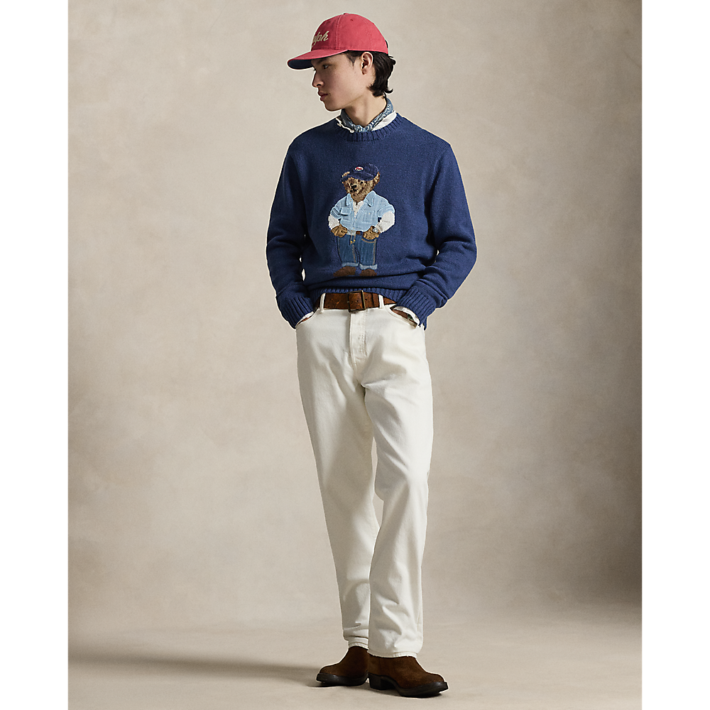 PRL Polo Bear Linen-Cotton Jumper/Pulover 710A13002001