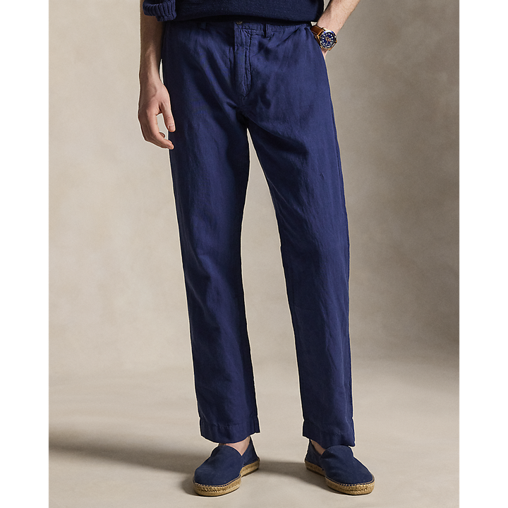 PRL Bedford Classic Fit Linen-Cotton Trouser/Hlače 710A13235002
