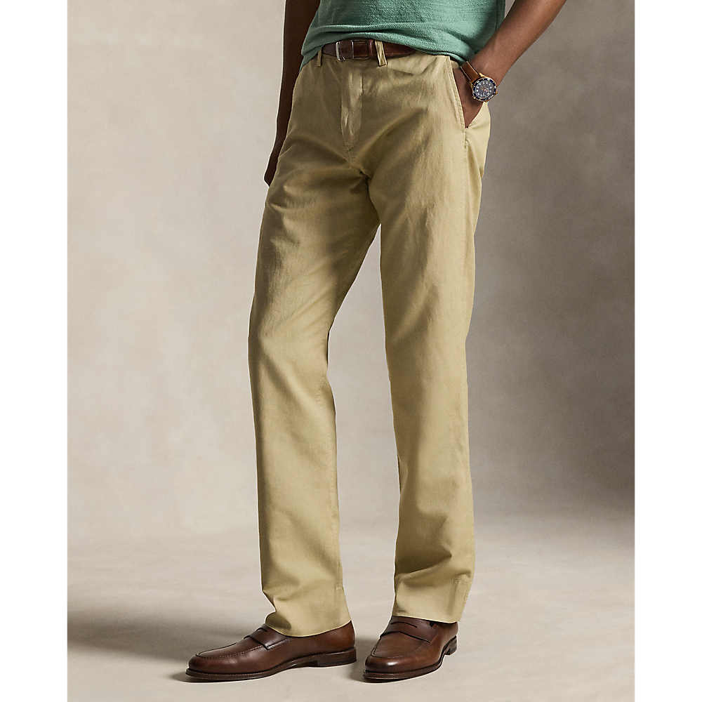 PRL Bedford Classic Fit Linen-Cotton Trouser/Hlače 710A13235005