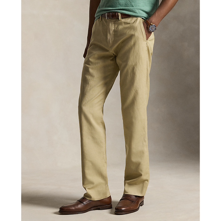 PRL Bedford Classic Fit Linen-Cotton Trouser/Hlače 710A13235005