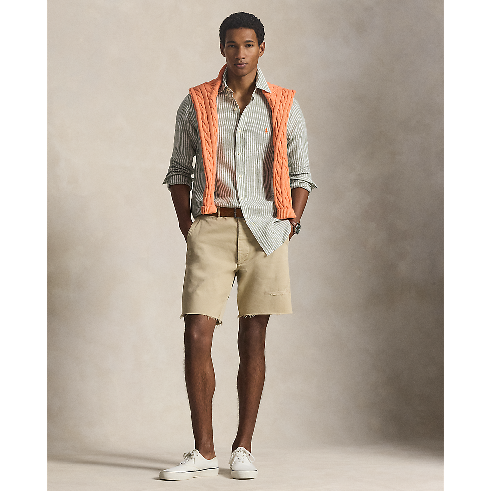 PRL Custom Fit Striped Linen Shirt/Košulja 710B15594001