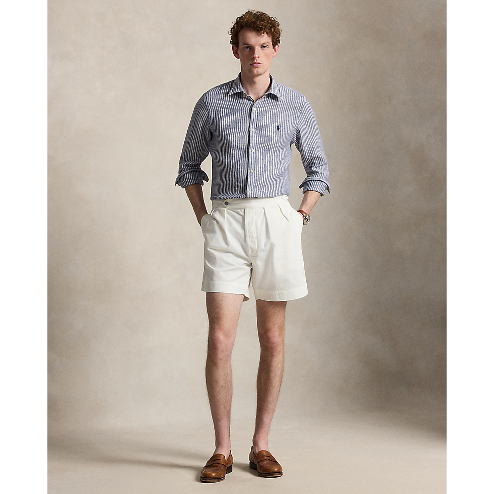 PRL Slim Fit Striped Linen Shirt/Košulja 710B15647001