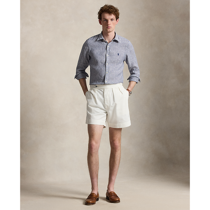 PRL Slim Fit Striped Linen Shirt/Košulja 710B15647001