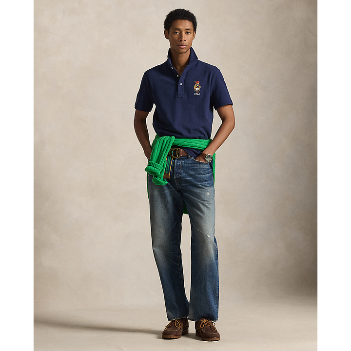 PRL Custom Slim Fit Polo Bear Mesh Polo/Polo majica 710B16616001