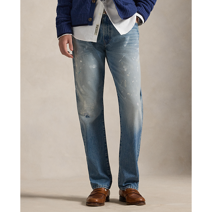 PRL Hampton Straight Hand-Painted Jeans/Traperice 710P02946001