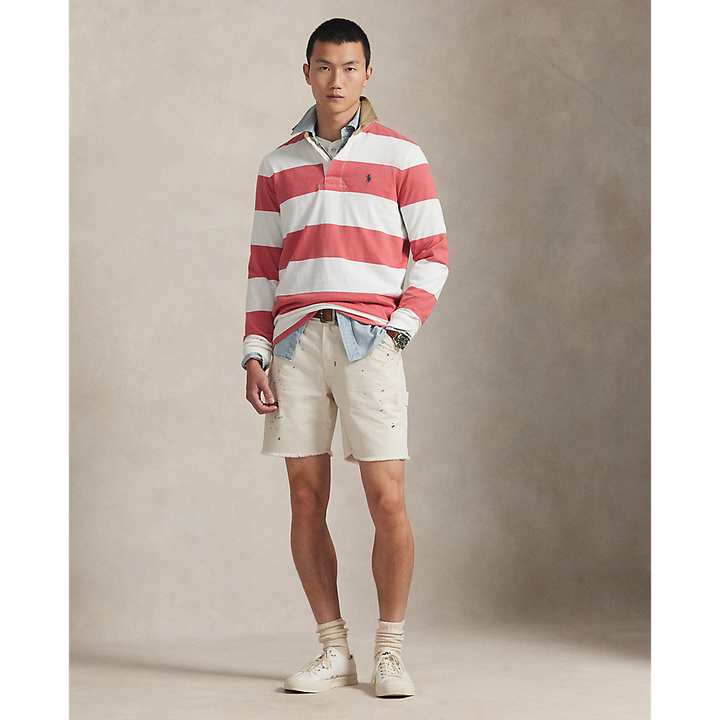 PRL Classic Fit Khaki-Collar Rugby Shirt/Polo majica 710P05317005