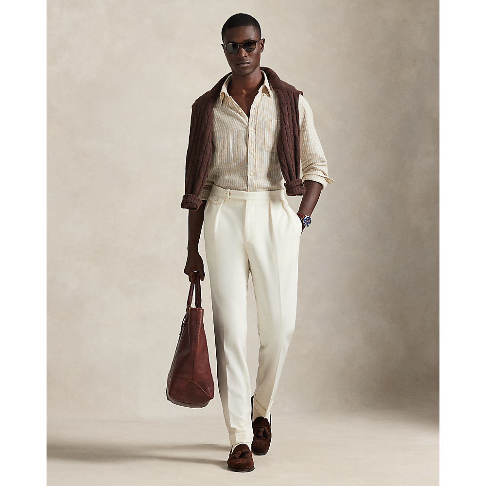 PRL Custom Fit Striped Linen Shirt/Košulja 710P07024003