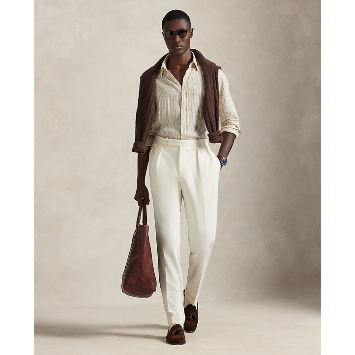 PRL Custom Fit Striped Linen Shirt/Košulja 710P07024003