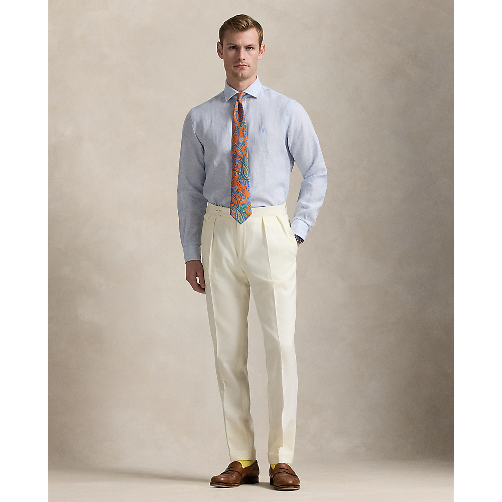 PRL Custom Fit Striped Linen Shirt/Košulja 712969016001