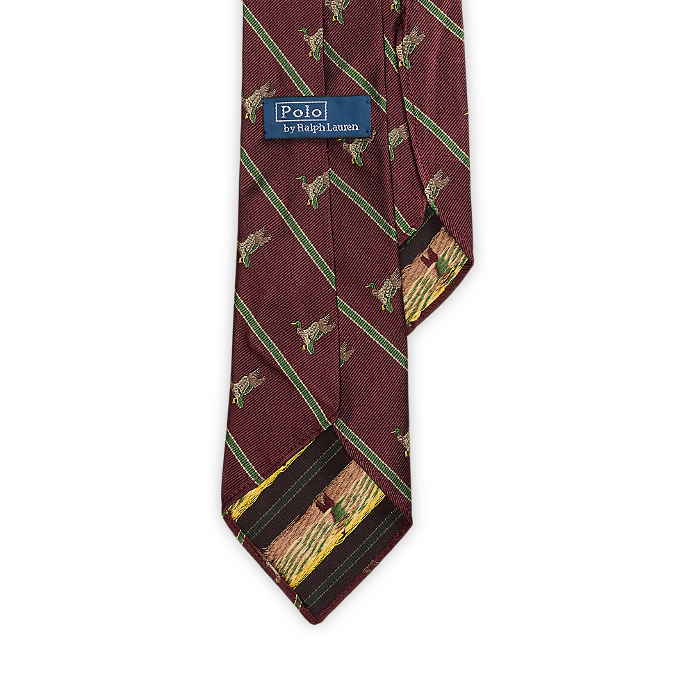 PRLVintage-Inspired Duck-Print Silk Tie /Kravata 712979763002