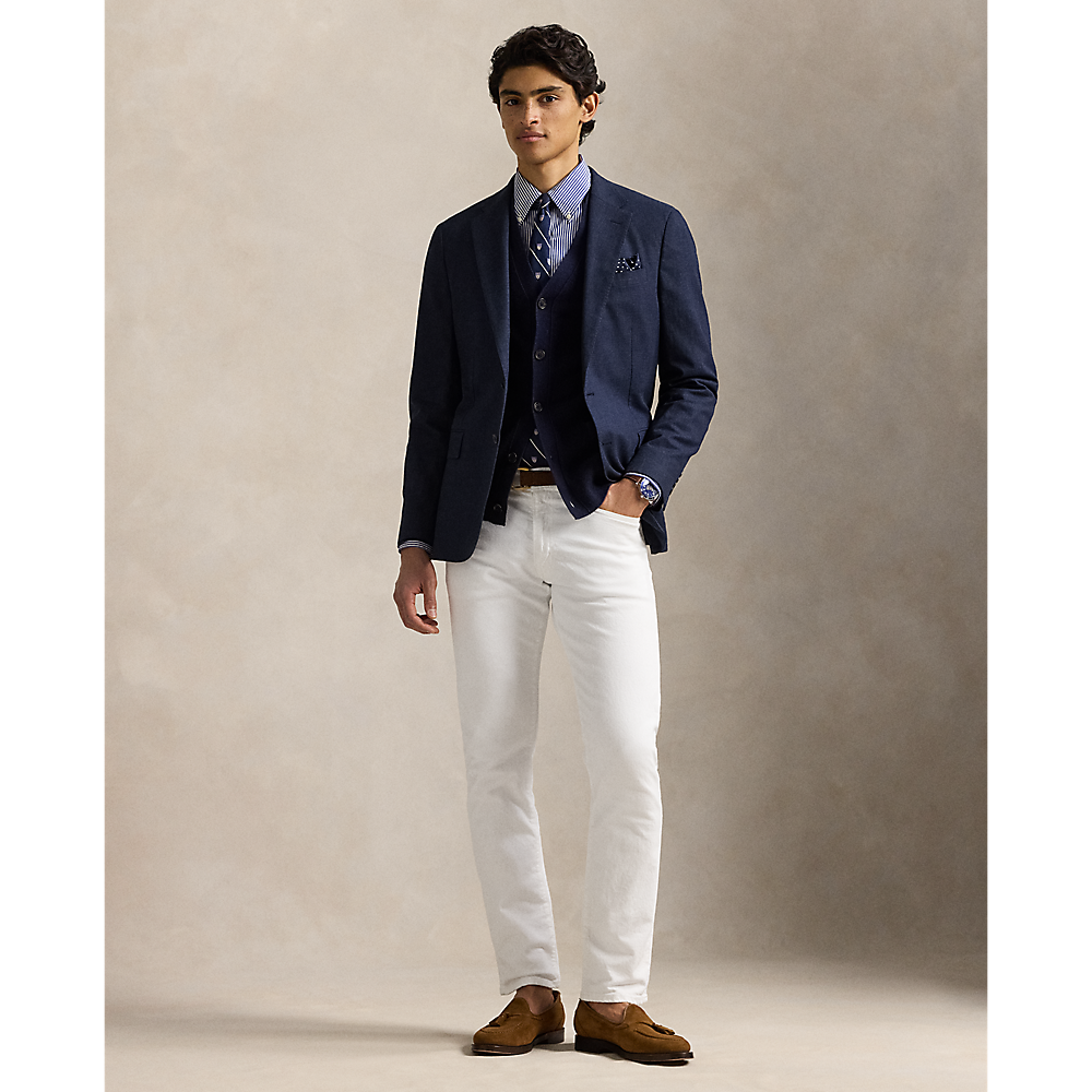 PRL Polo Modern Plaid Linen-Blend Jacket/Sako 715966379001