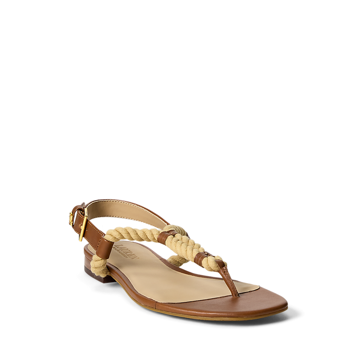 LRL Everley Calfskin &amp; Rope Sandal/Sandale 802959152001