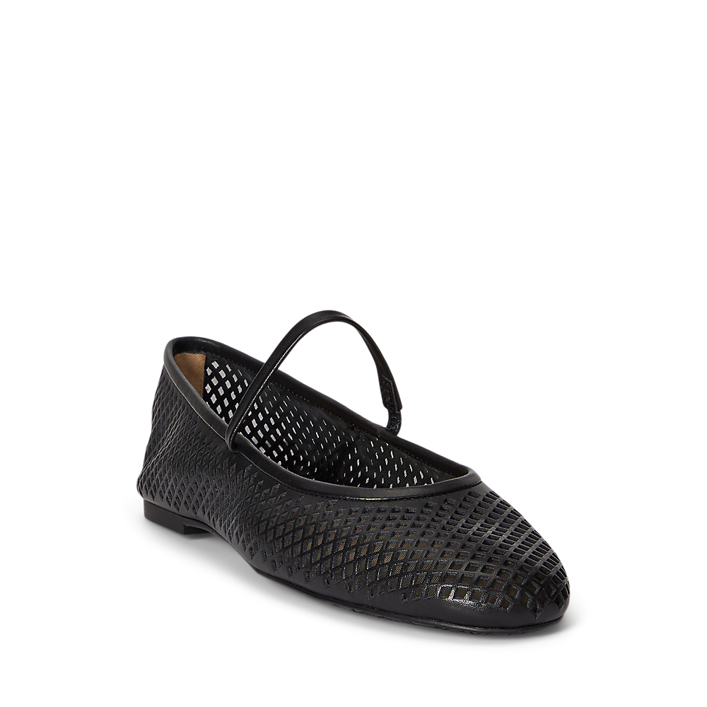 LRL Jayna Perforated Leather Mary Jane Flat/Balerinke 802P04176001