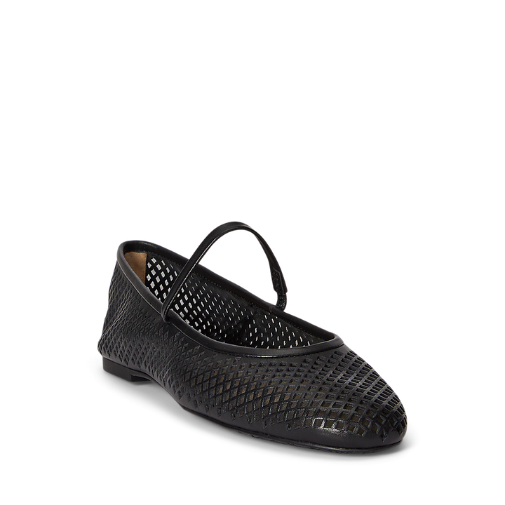 LRL Jayna Perforated Leather Mary Jane Flat/Balerinke 802P04176001