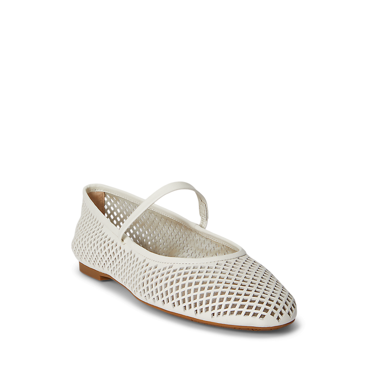 LRL Jayna Perforated Leather Mary Jane Flat/Balerinke 802P04176004