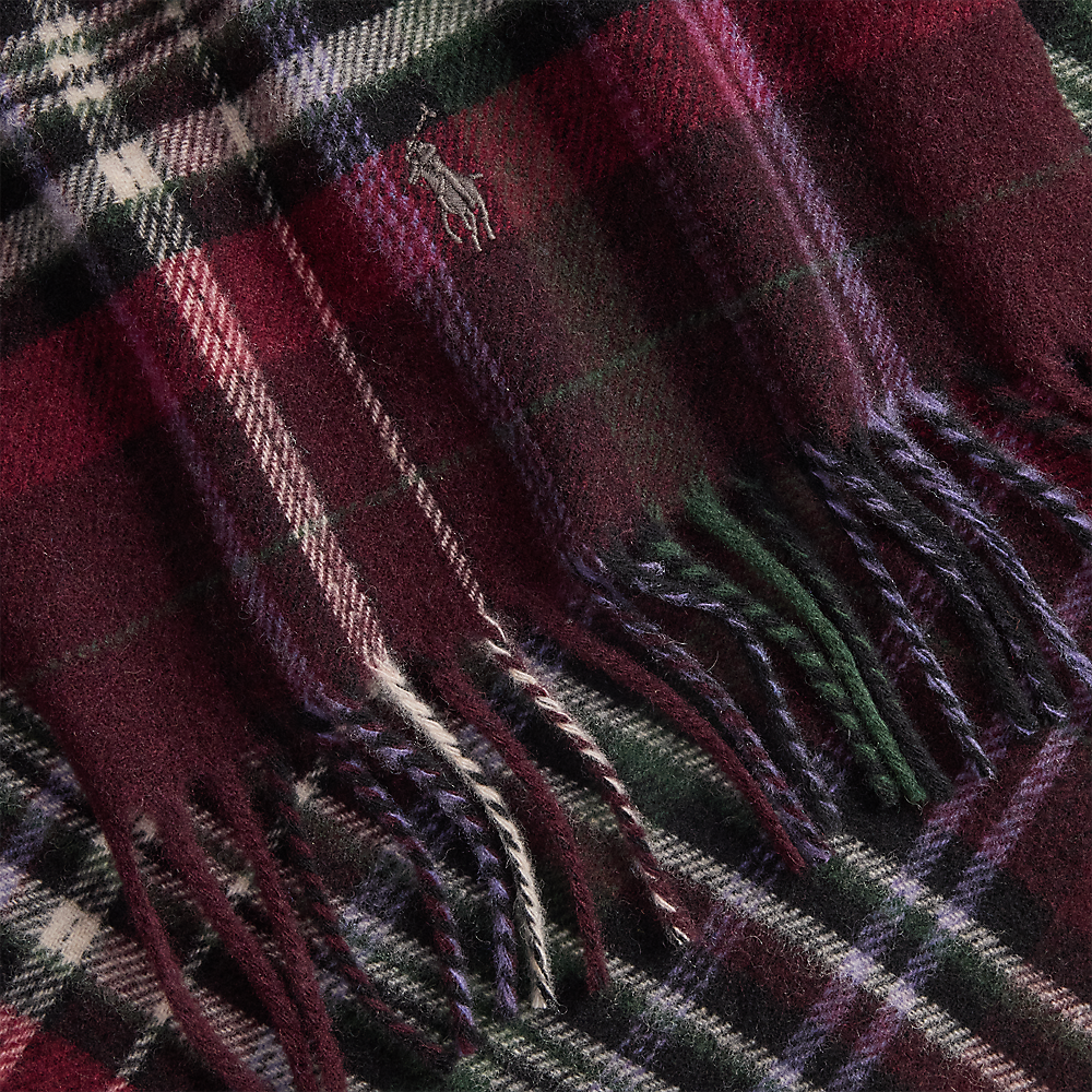 PRLTartan Fringe Wool Scarf/Šal 449959354011