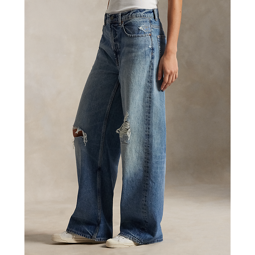 PRL Relaxed Wide-Leg Jean/Traperice 211971223001