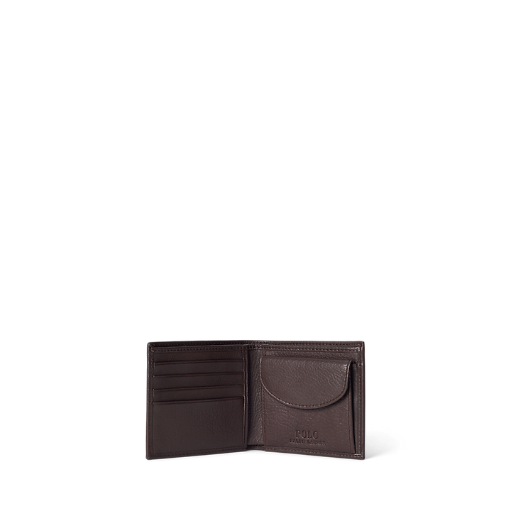 PRL Pebbled Leather Billfold Coin Wallet/Novčanik 405914235001
