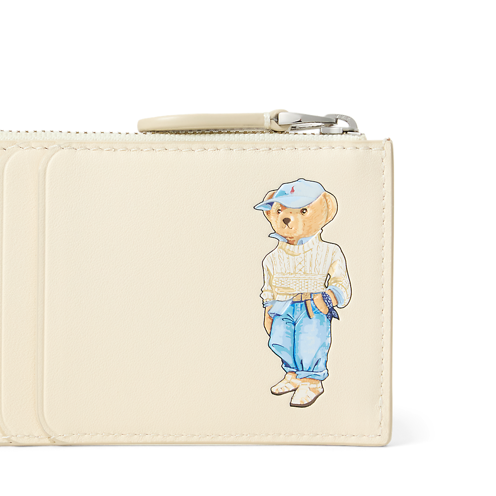 PRL Polo Bear Leather Zip Card Case/Etui za kartice 427967718001