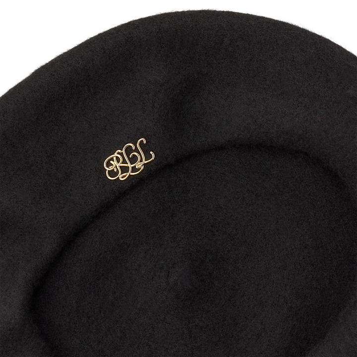 LRL Script-Logo Felted Wool Beret/Beretka 454P04546001