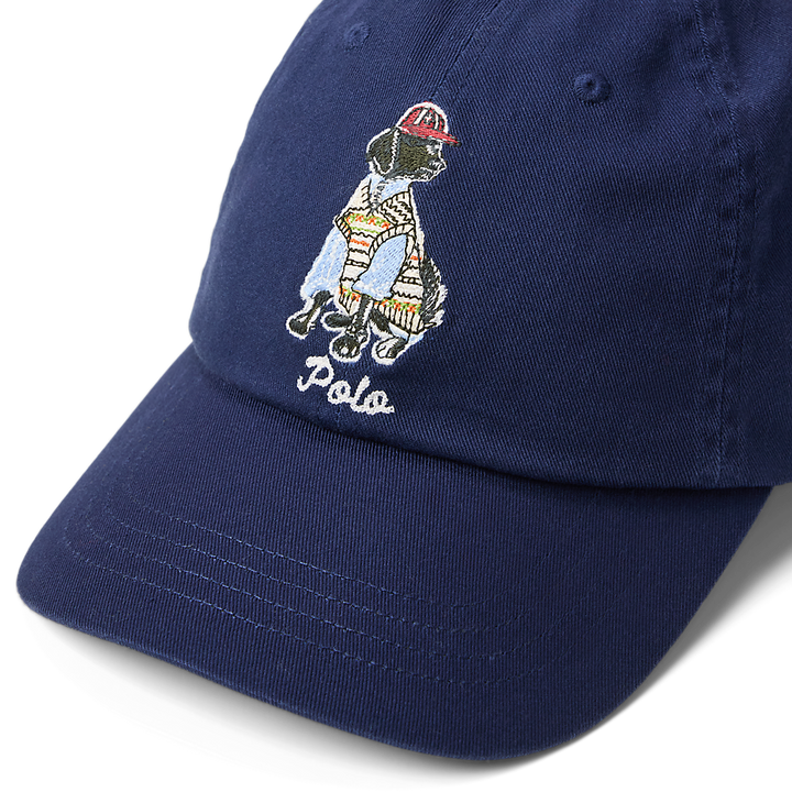 PRL Dog-Embroidered Twill Ball Cap/Kapa 710982058001