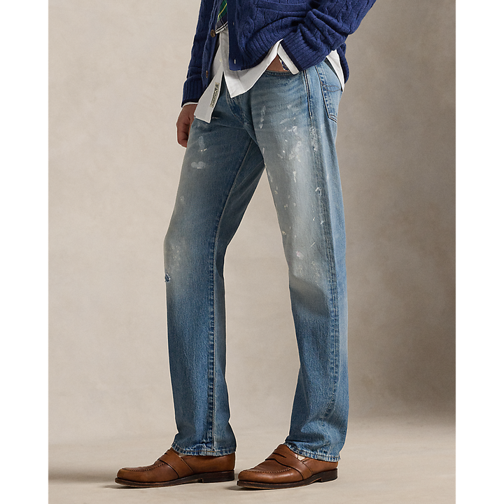 PRL Hampton Straight Hand-Painted Jeans/Traperice 710P02946001