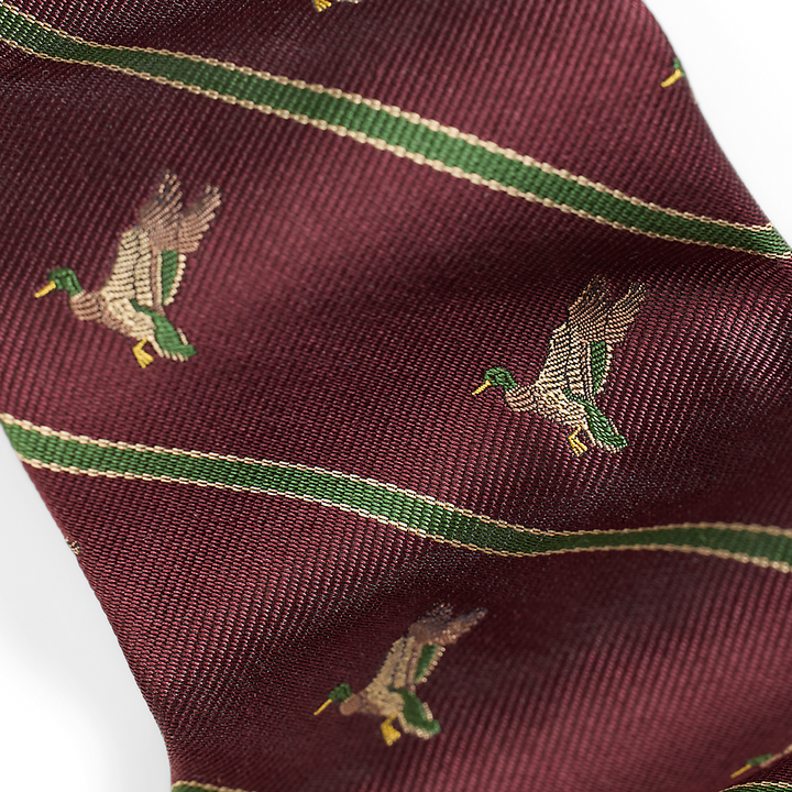 PRLVintage-Inspired Duck-Print Silk Tie /Kravata 712979763002