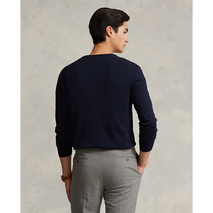 PRL Slim Fit Cotton V-Neck Sweater/Pulover 710670789004