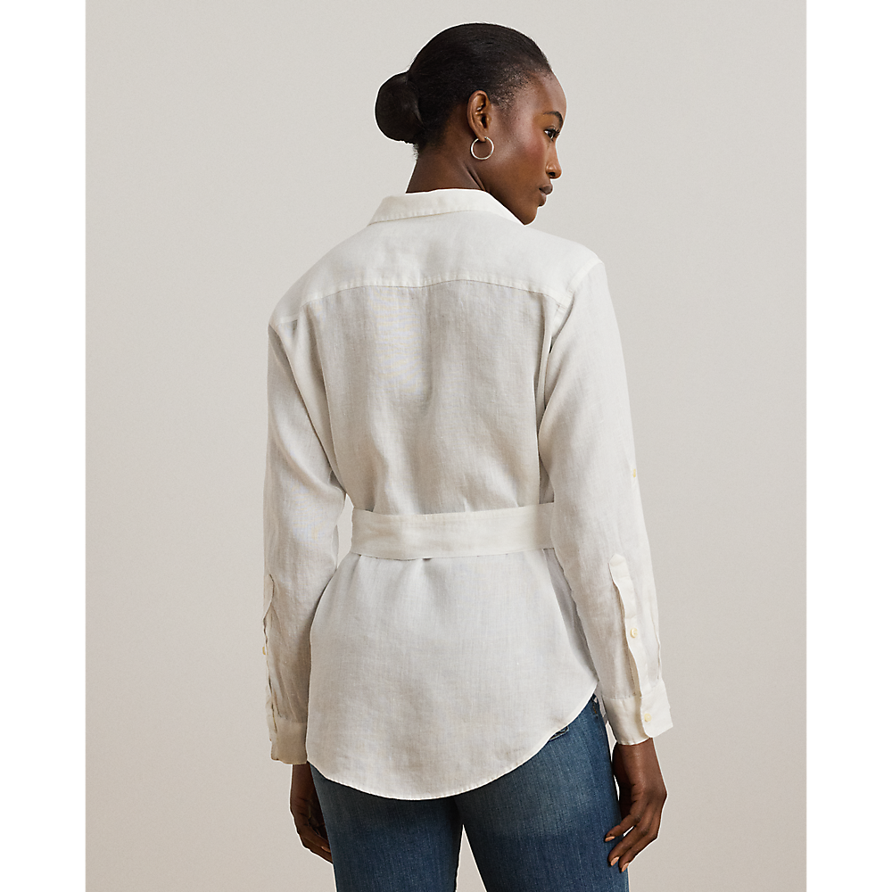 LRL Relaxed Fit Belted Linen Shirt/Košulja 200786629001